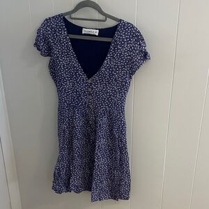 Hello Molly Blue Floral Mini Dress